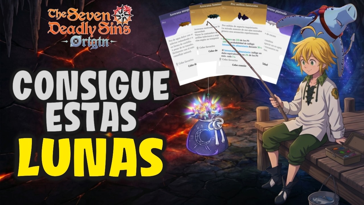 Gu&iacute;a de Pesca: Consigue MAS LUNAS Gratis y Completa el Pase!