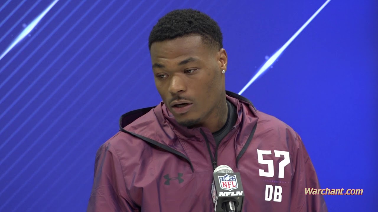 Derwin James talks at NFL Combine