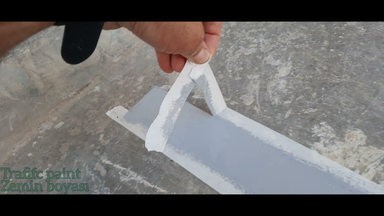 Zemin boyası uygulaması . araç trafiğine dayanıklı. dryfix traffic paint