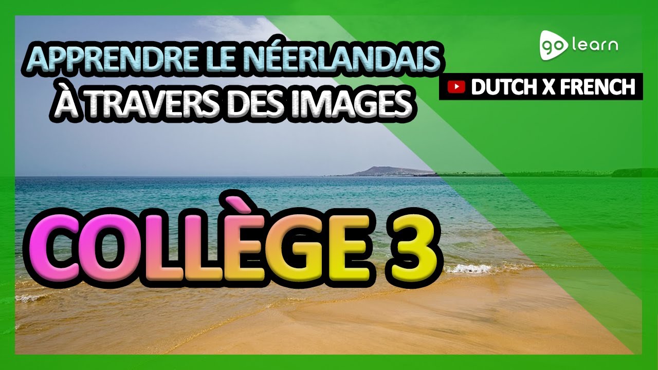 Apprendre Le Néerlandais À Travers Des Images |Vocabulaire Néerlandais Collège 3 | Golearn