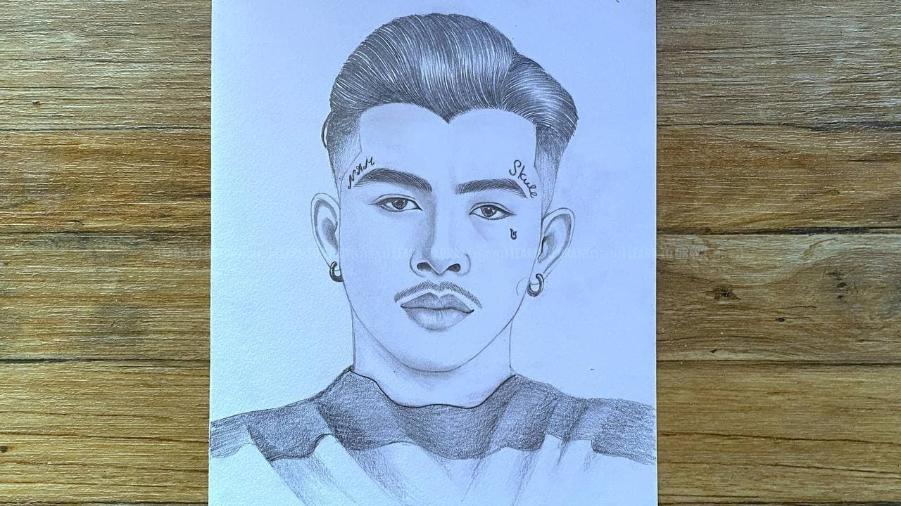 How to draw VannDa khmer Raper | Vannda 