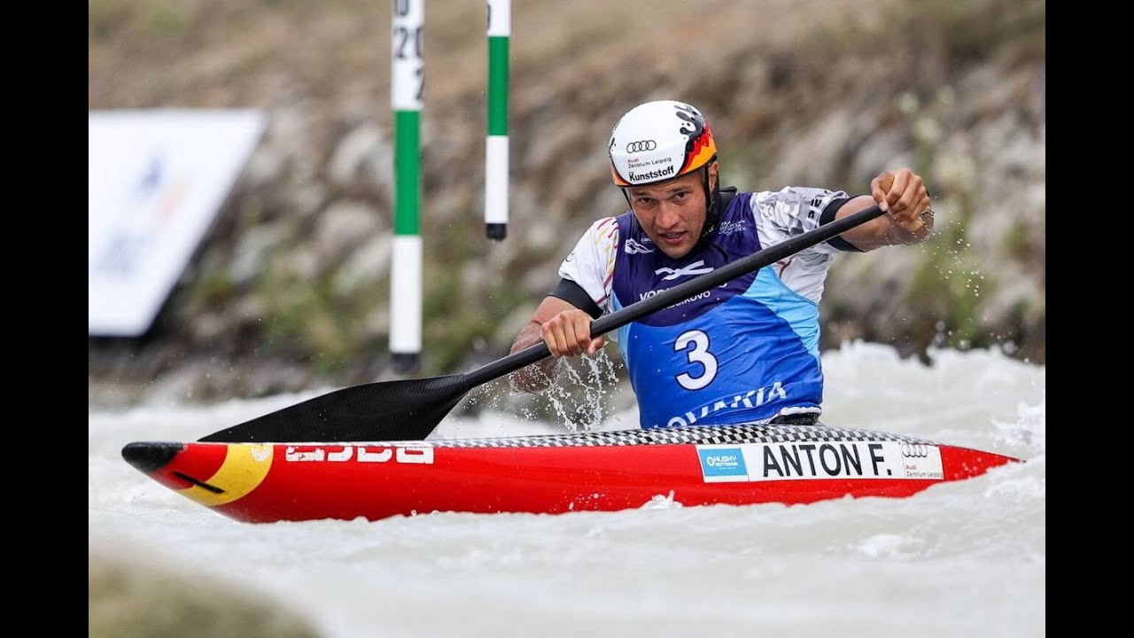 Anton Franz's (Ger) C1 Men winning run - 2019 ICF Slalom World Cup2, Bratislava (SK)