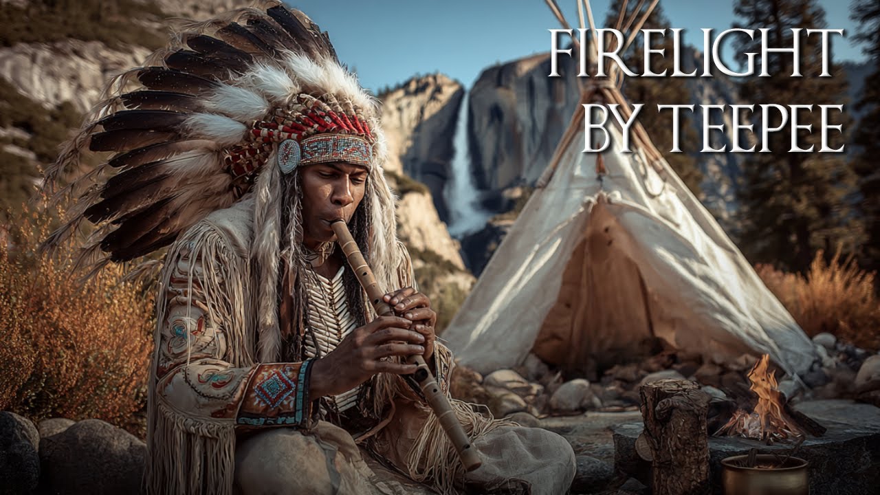 Firelight by the Teepee | Native American Flute Music for Relaxation, Meditation and Focus
