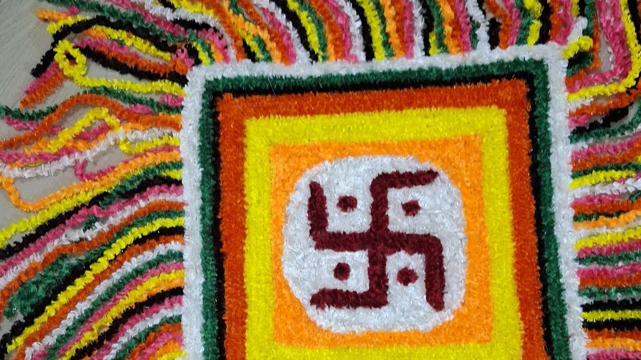 Part 2 : Chaurang Aasan Rangoli Mat....Special For  gudi Padwa🥰