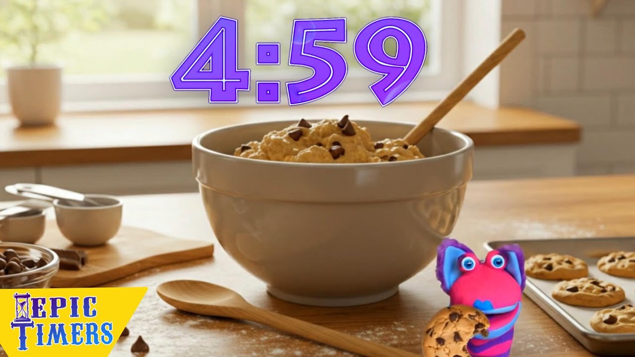 5 Minute Chocolate Chip Hooray Day Music Timer!