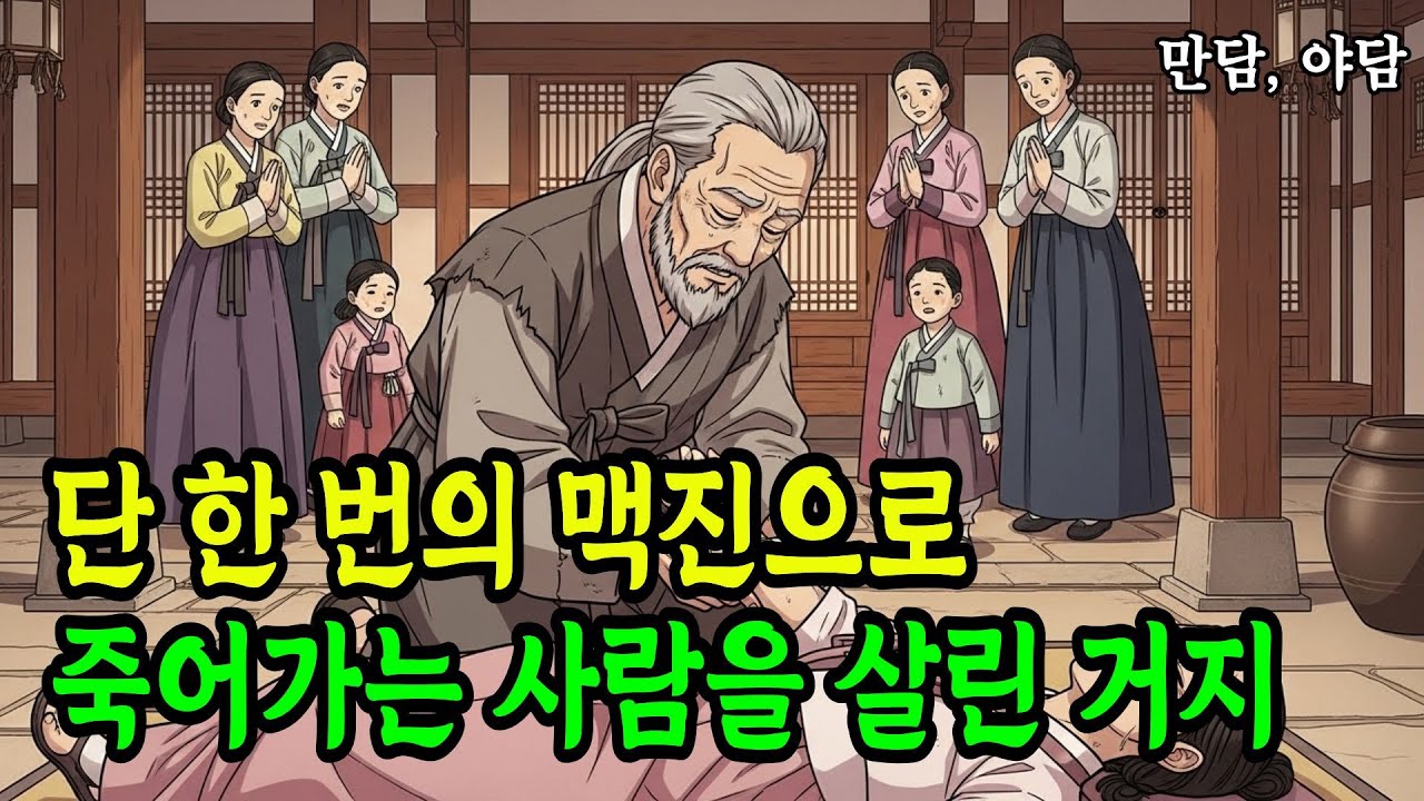 단 한 번의 맥진으로 죽어가는 사람을 살린 거지 | 야담·민담·전설·설화·옛날이야기·오디오북
