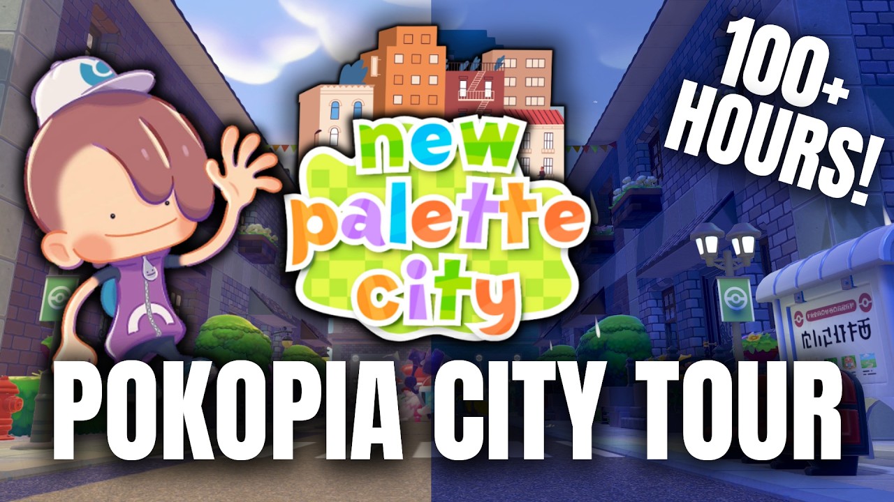 I spent 100 hours building this... New Palette City Tour in Pok&eacute;mon Pokopia!