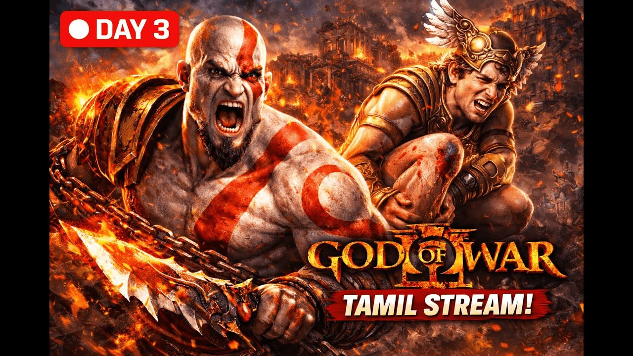 Hermes DOWN! 😈 GOD OF WAR 3 Day 3 Tamil Live Stream 🔥
