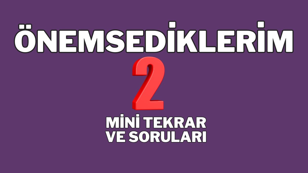 Önemsediklerim-HATIRLAMANI İSTEDİKLERİM 2 Birim Çember