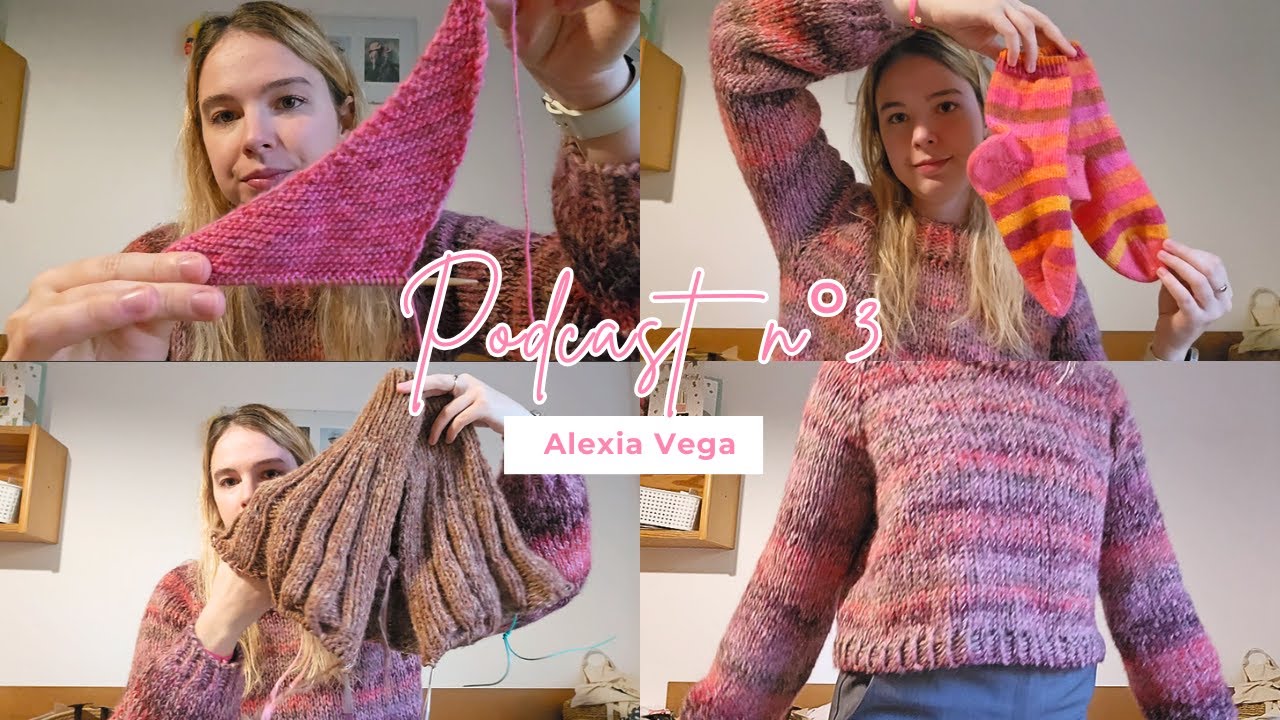 Podcast tricot 03 : sunday cardigan/chale cime/holiday sweater/et une annonce en fin de vidéo !