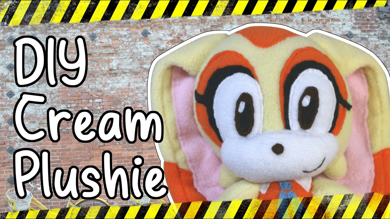 How to make Cream plush toy? DIY Cream The Rabbit plushie tutorial(FREE Pattern template) Tutorial