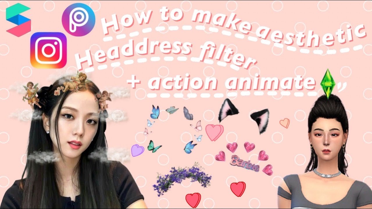 Aesthetic Headdress + Action Animate | How to make an Instagram Filter | Spark Ar Tutorial