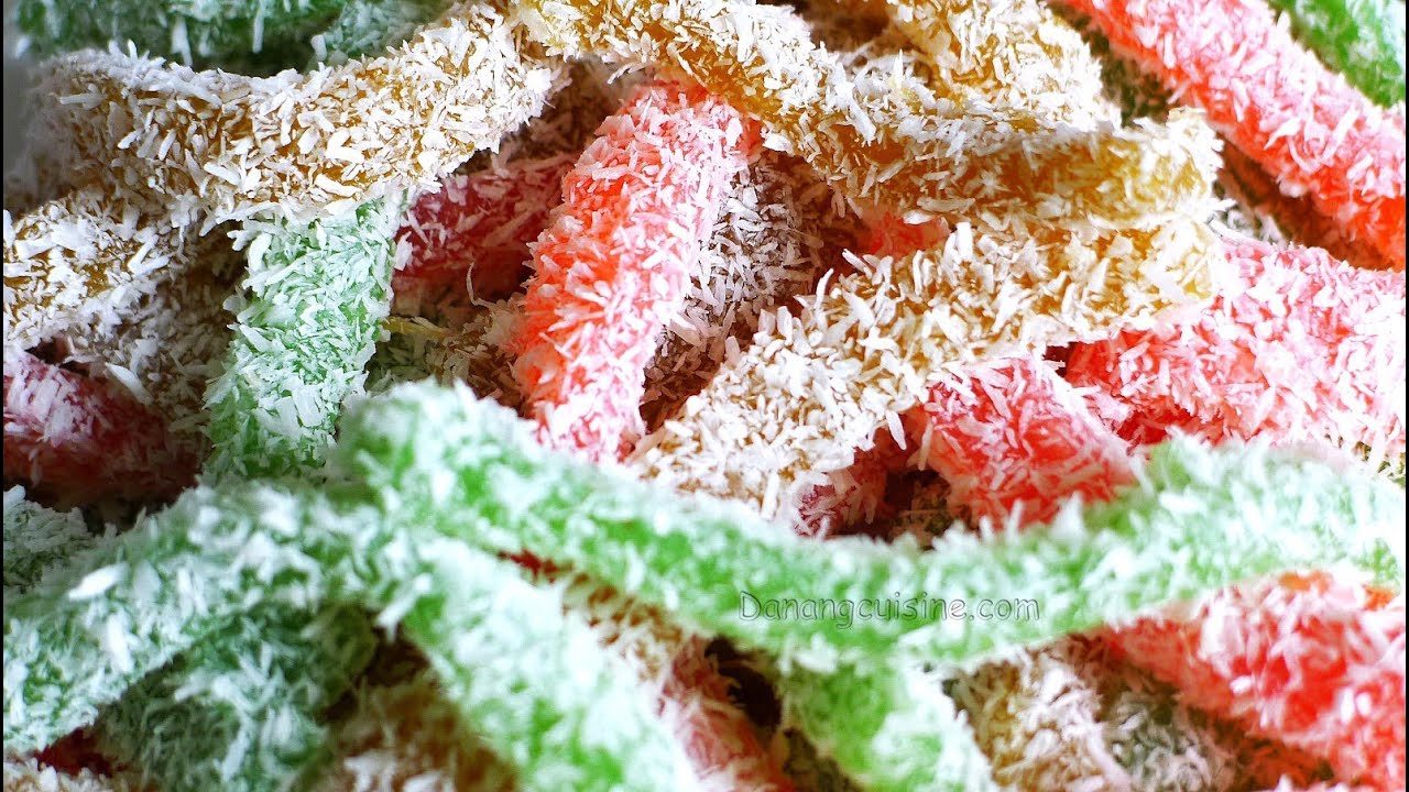 Silkworm Cake - Bánh tằm (Steamed cassava cake) | Helen's Recipes