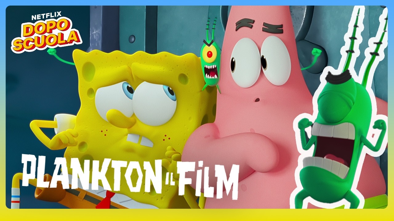 SPONGEBOB e le RAGAZZE salvano PLANKTON 😎 Plankton - Il film | Netflix DOPOSCUOLA