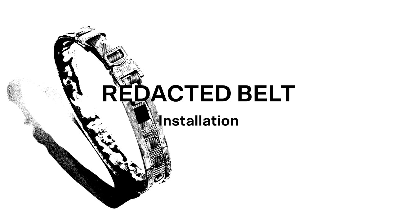 Ferro Concepts - Redacted Belt - Install Video