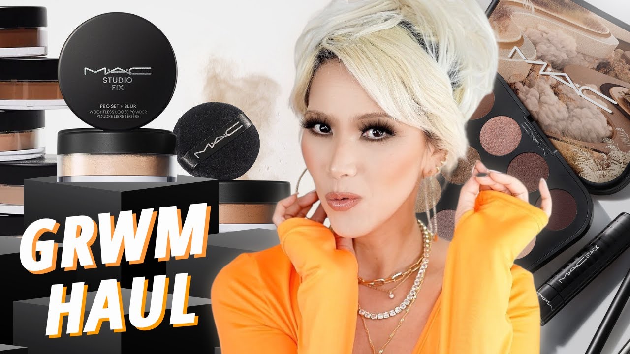 ULTA TRY-ON HAUL | NEW! MAC STUDIO FIX PRO SET LOOSE POWDER REVIEW | GRWM Full Face of New Makeup