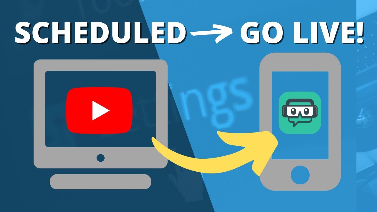 Youtube Scheduled Live Stream - Schedule on PC - Live Stream on Mobile!