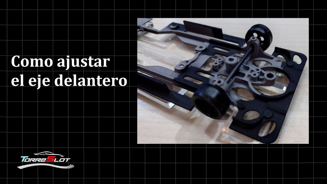 Tutorial ajuste eje delantero en coche de #slotcar para competición.