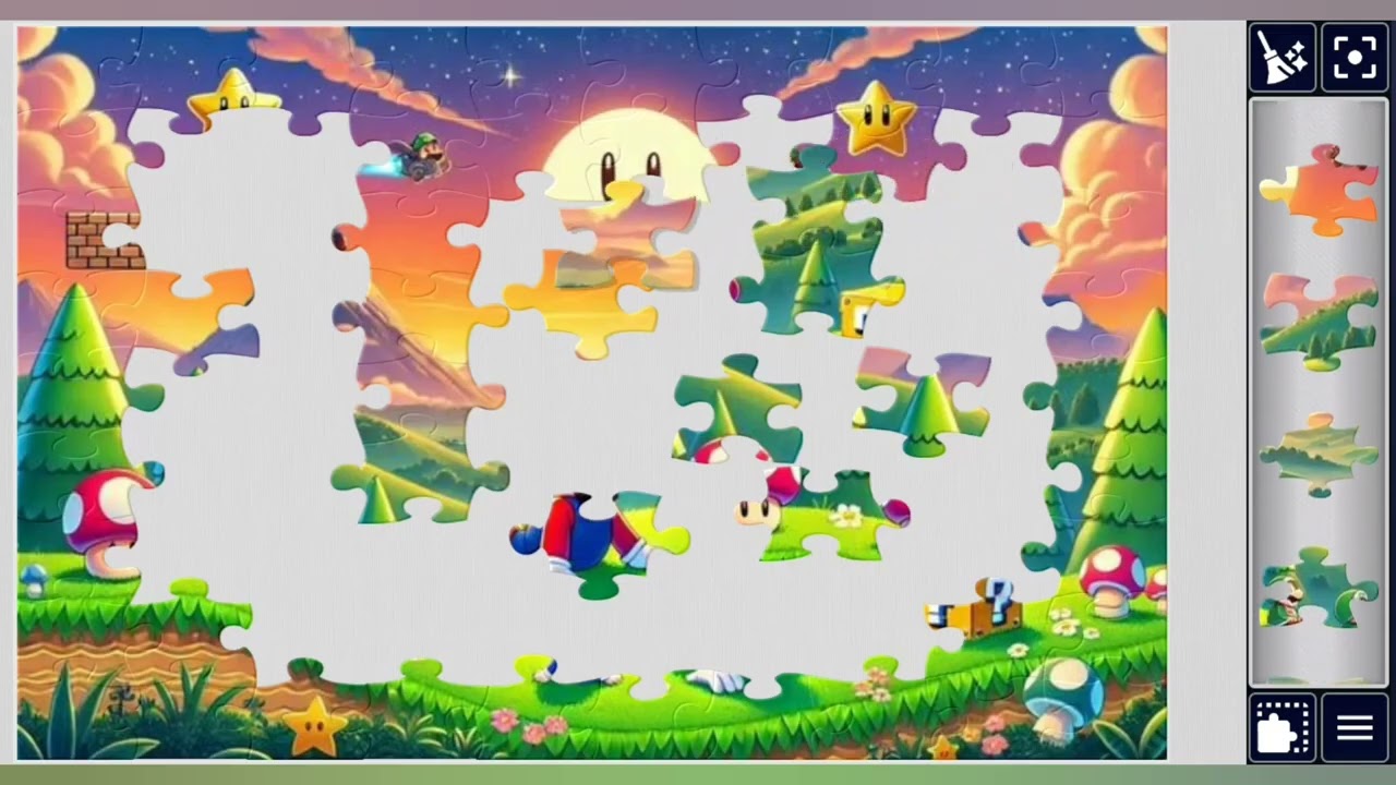 Super Mario Adventure Sunset 🎮👾 jigsaw puzzle 🧩✨ @puzzlemaster1034 