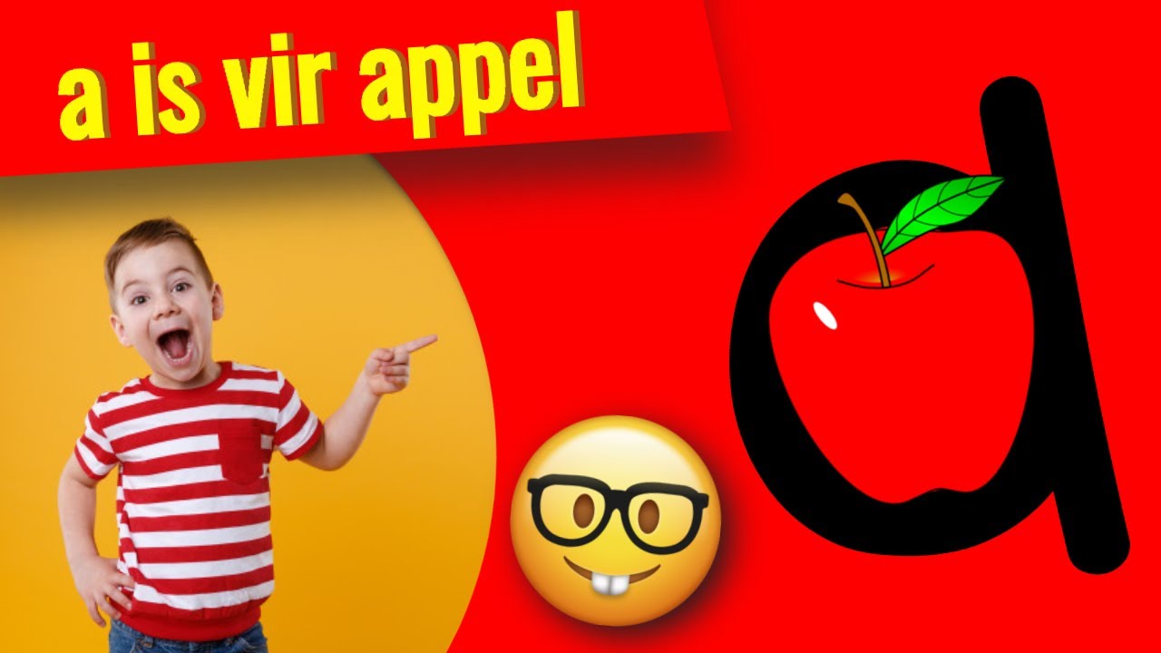 Afrikaanse alfabet vir kinders- die letter a ▶ klank die alfabet