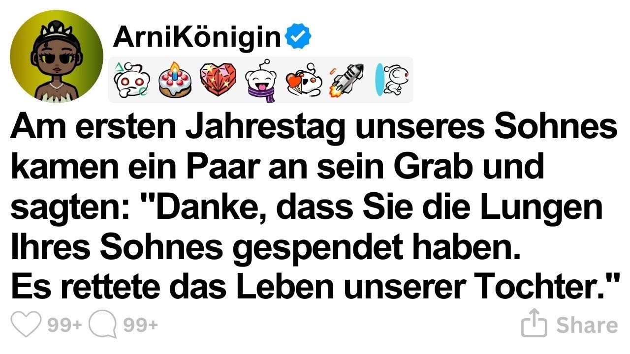 [GANZE STORY] Am Jahrestag unseres Sohnes dankten Eltern für seine gespendeten Lungen.