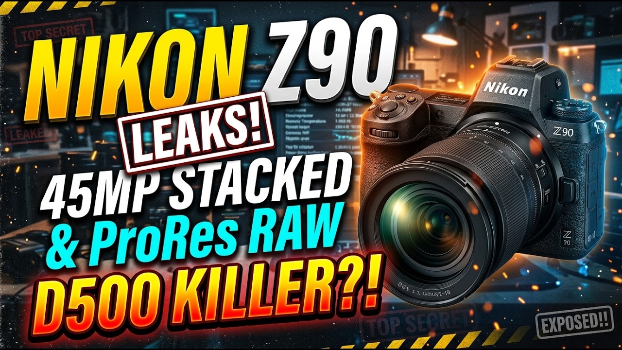 Nikon Z90 LEAKS: 45MP Stacked Sensor, ProRes RAW & D500 Killer Exposed!