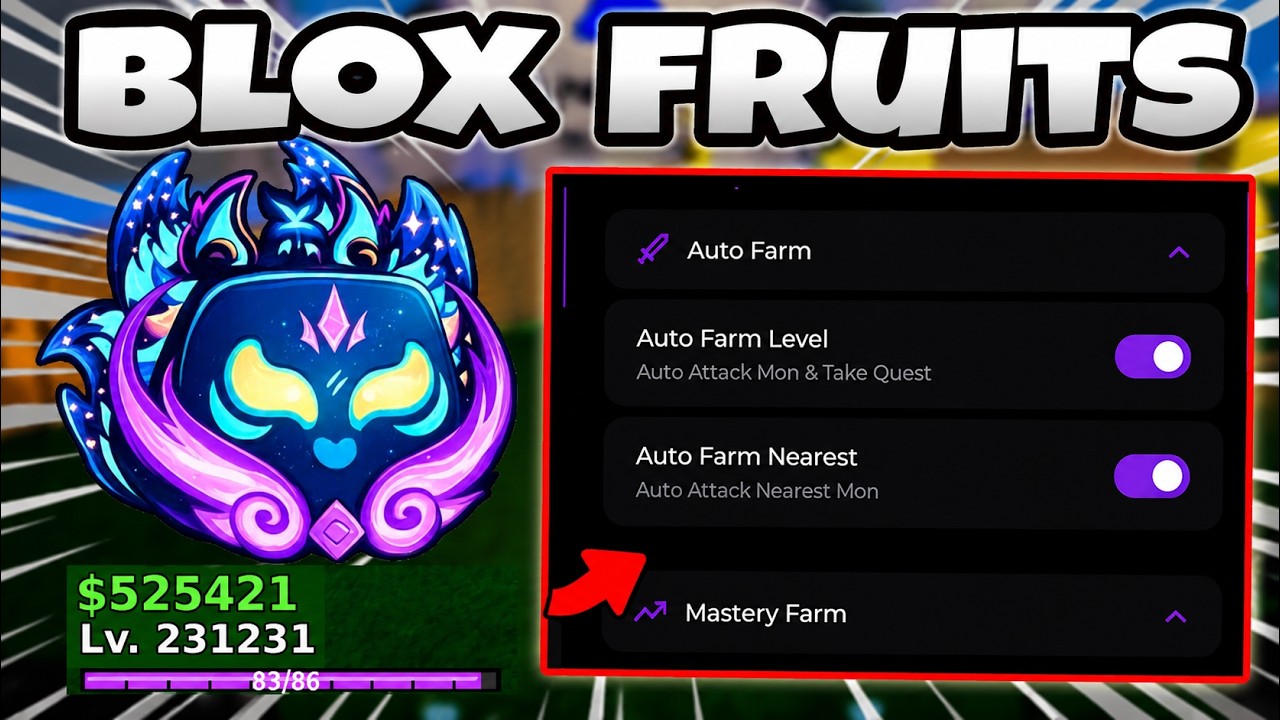 Blox Fruits Script No Key - Auto Farm, Max Level, Fruit Sniper, PvP, Auto Bounty & More