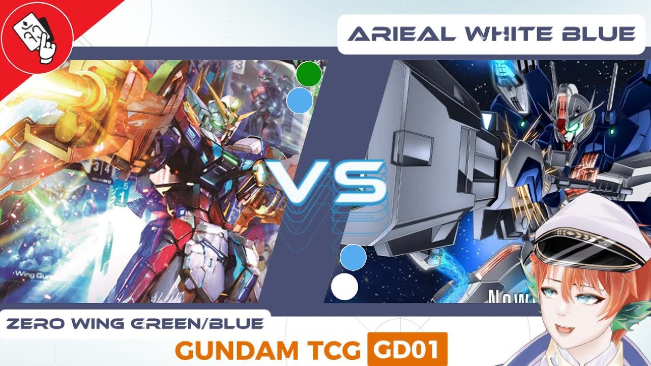 【GCG】Gundam Card Game : Aerial [White/Blue] Vs Wing Zero [Green/Blue] {GD01}