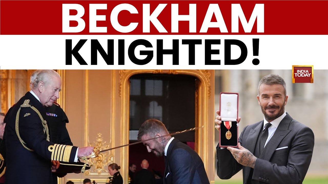 David Beckham Knighted as Sir at Windsor Castle Ceremony | Football | London King