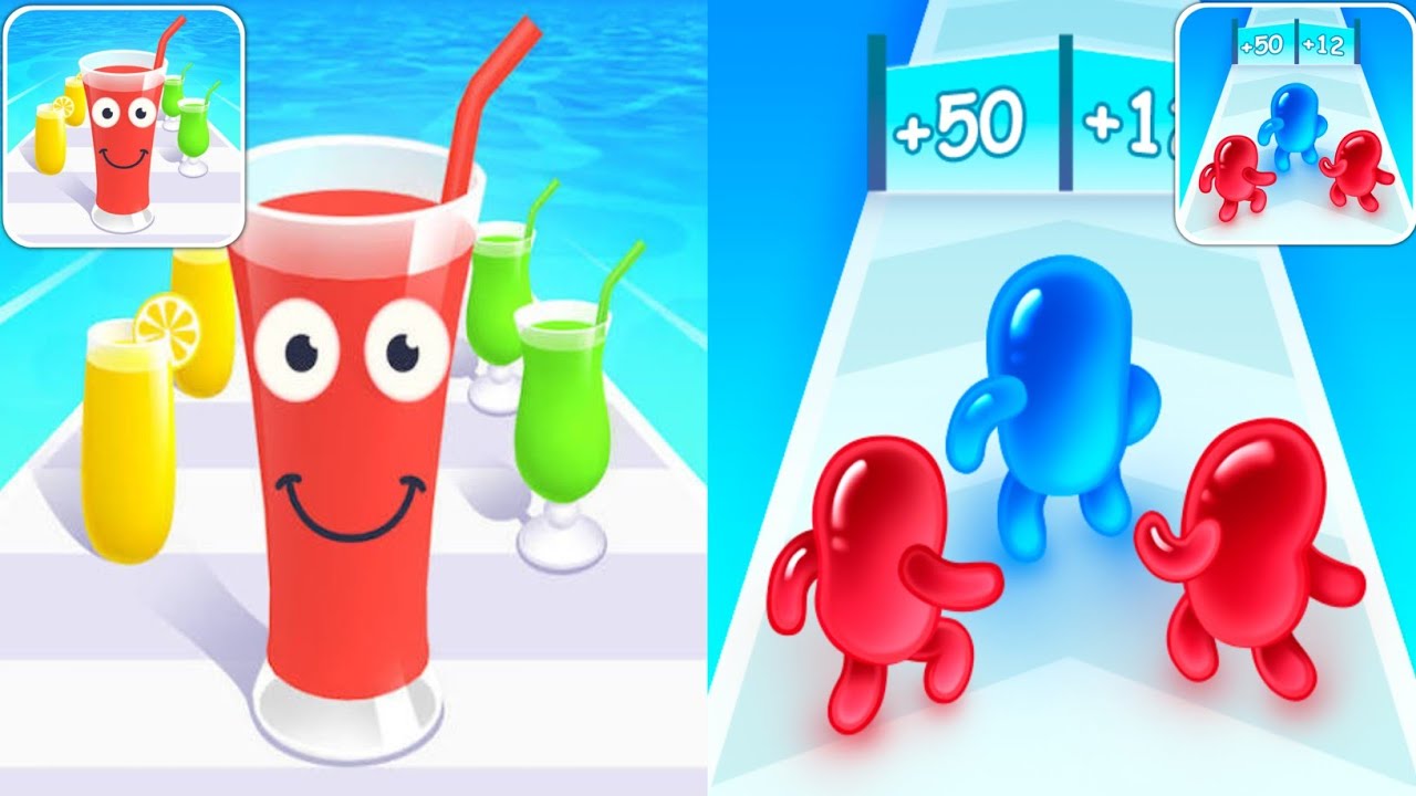 Juice Run vs Join Blob Clash 3D - Max Levels Unlocked Speedrun Gameplay