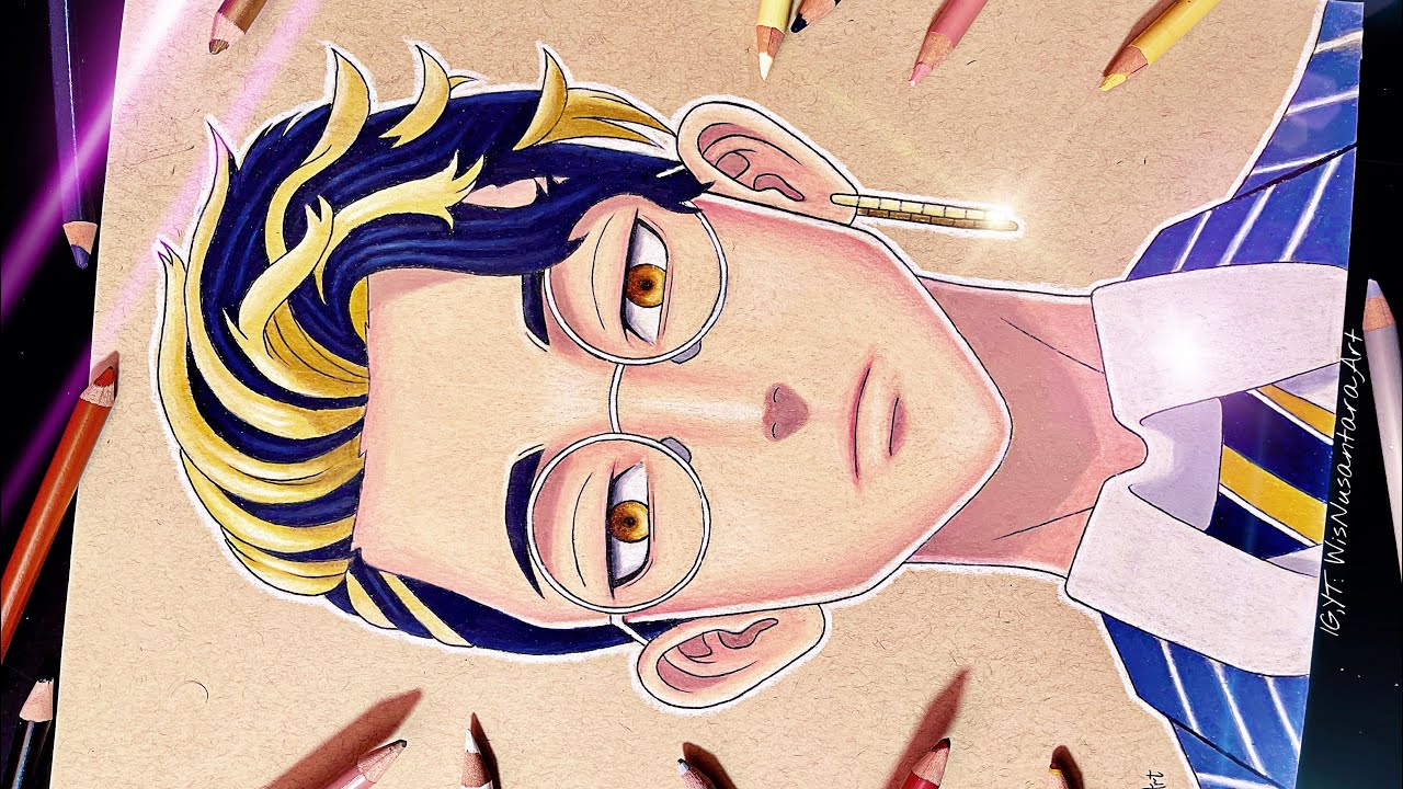 How to draw Anime Hanma Shuji from Tokyo Revenger