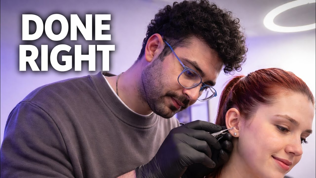 Ear Lobe Piercing best position Explained | First, Second & Third Lobe Placement 