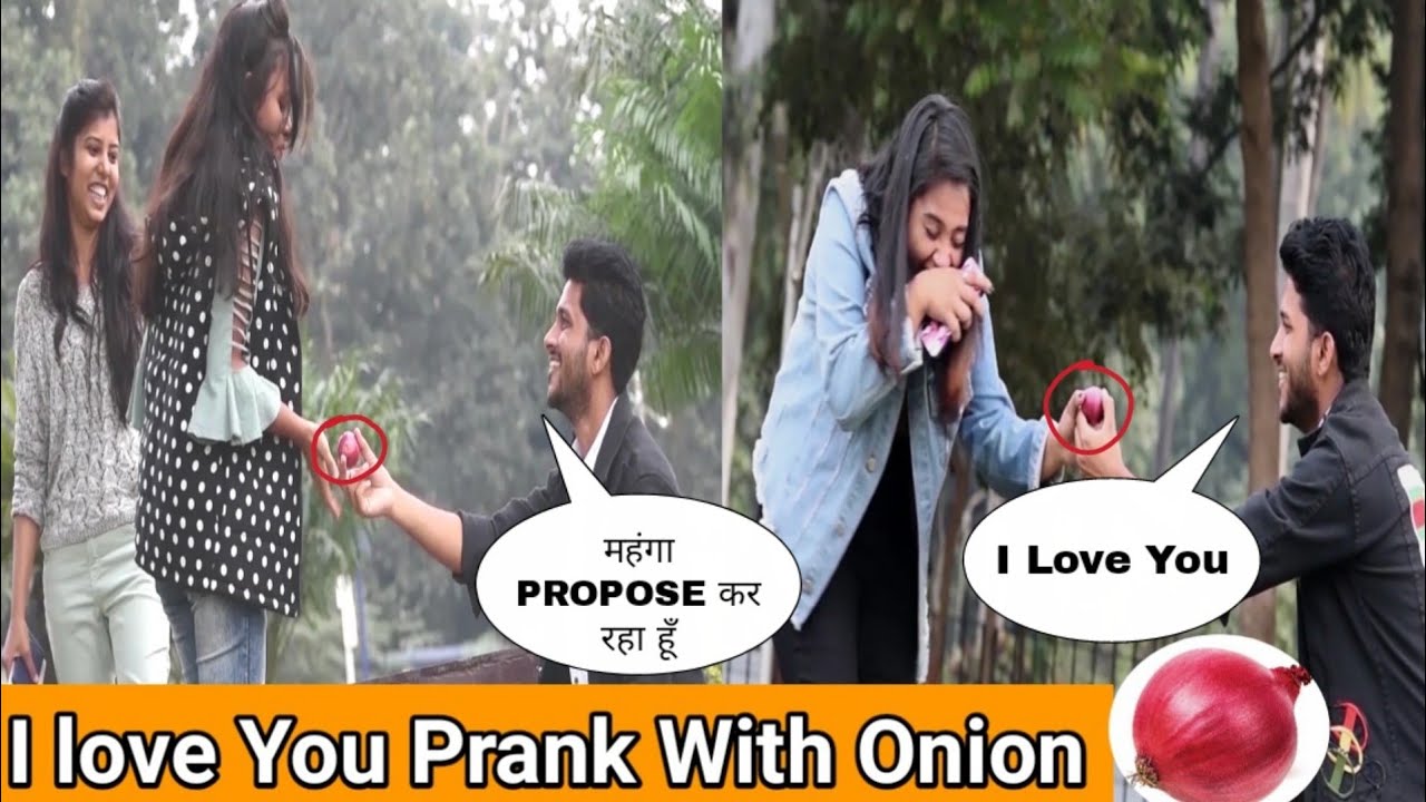 I Love You Prank With Onion On Cute Girls | Tukka
