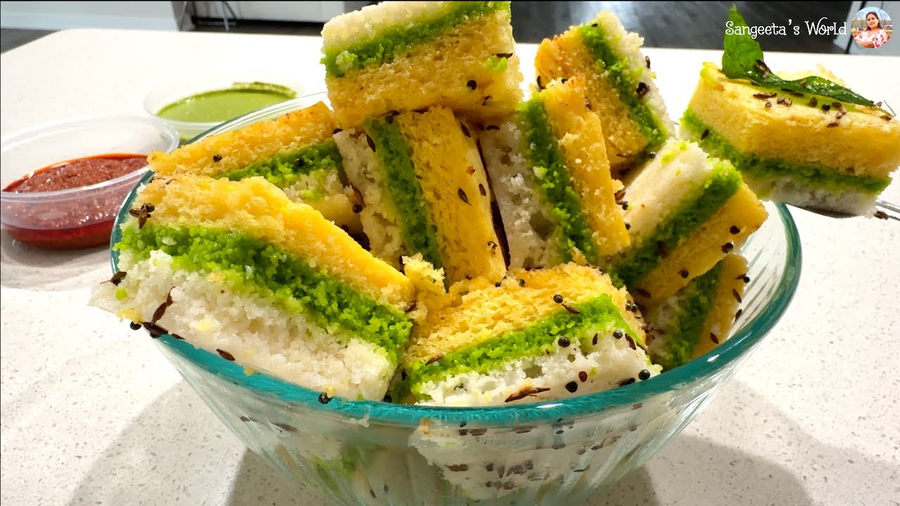 Instant Sandwich Khaman Dhokla Recipe 