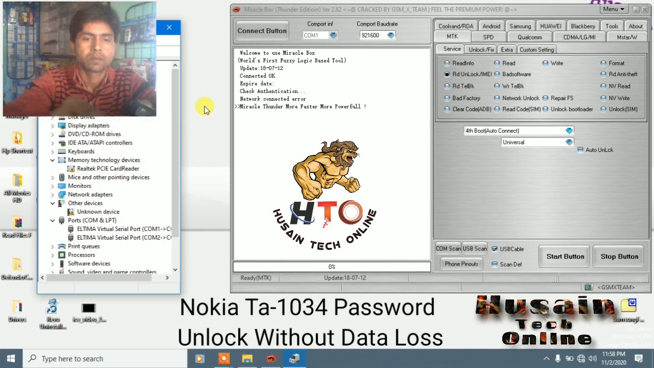 Nokia Ta 1034 Password Read Unlock Hard Reset Flashing With Miracle Crack 2.82, Nokia 105 Ta1034