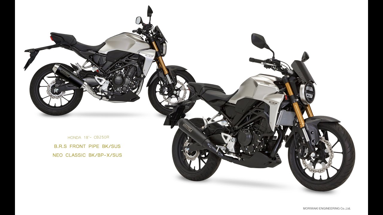 【音比較】CB250R 18-用 SlipOn Exhaust NEO CLASSIC + B.R.S Front Pipe