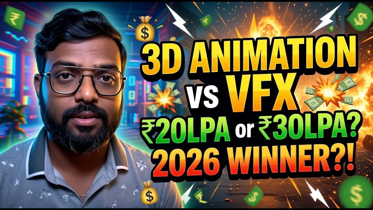 3D Animation vs VFX 2026 - Which Career Makes More Money?  #KumarBrajesh
