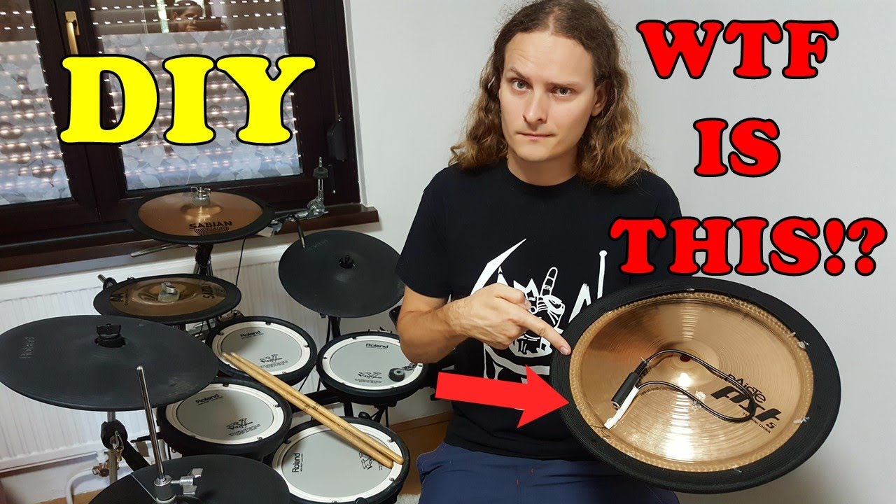 HOW TO convert ACOUSTIC cymbals to ELECTRONIC cymbal