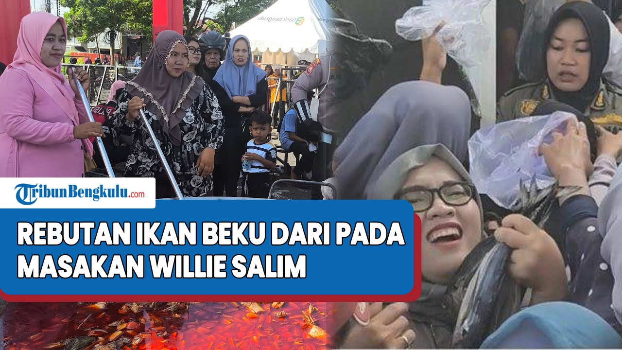 Warga Bengkulu Pilih Berebut Ikan Beku, Ikan Goreng Masakan Willie Salim Malah Dijadikan Objek Foto