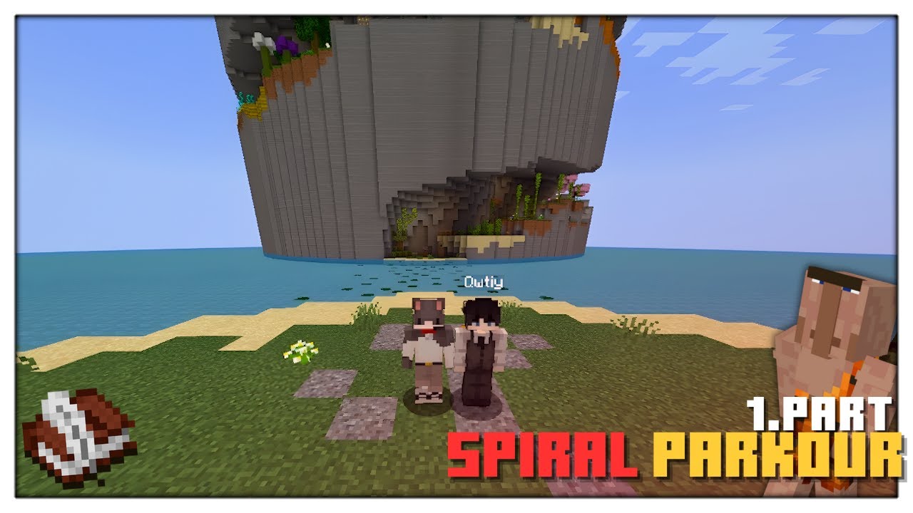 Minecraft Spiral Parkur | Qwtiy Geri Döndü - Qwtiy İle Yarıştık | ŞEREFSİZLİK BENİM İŞİM..