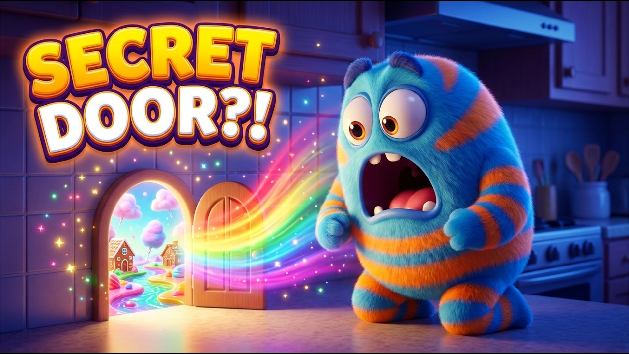 Candy Monster Found a SECRET Door… What’s Inside?! 🚪✨ | Kids Story