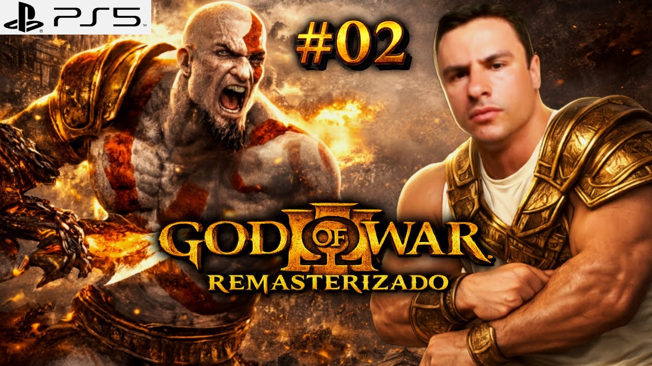PRIMEIRA VEZ JOGANDO NO PS5! GOD OF WAR 3 REMASTERIZADO - SUPER XANDÃO #02