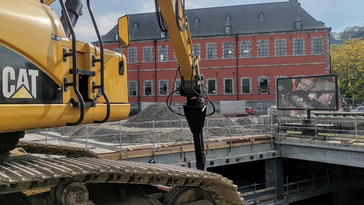 Comment Nonet à sécurisé les travaux du parking souterrain au Grognon à Namur