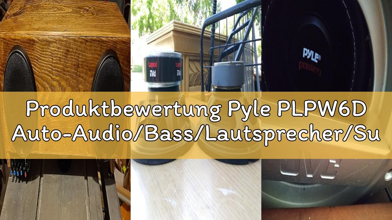 Produktbewertung Pyle PLPW6D Auto-Audio/Bass/Lautsprecher/Subwoofer