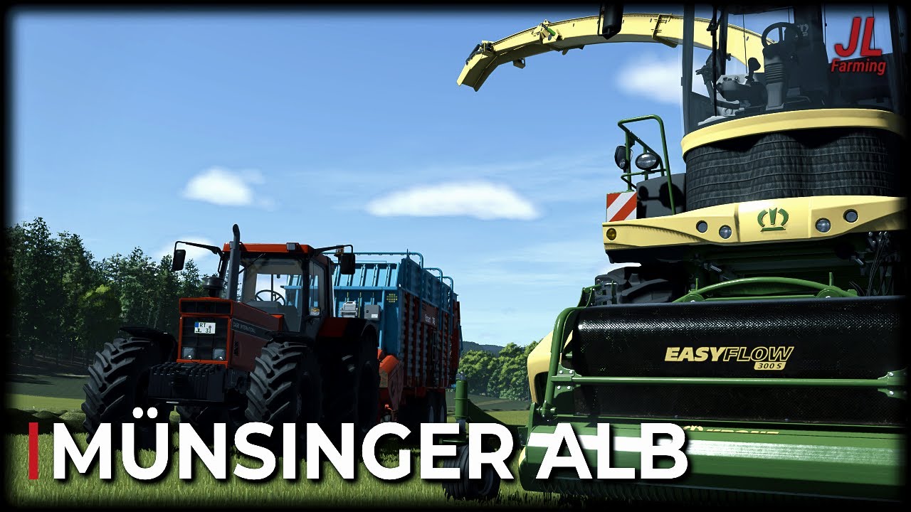 LS25 KRONE Häcksler im Einsatz! Grasernte für Silage | Münsinger Alb Vlog#06 | JL Farming