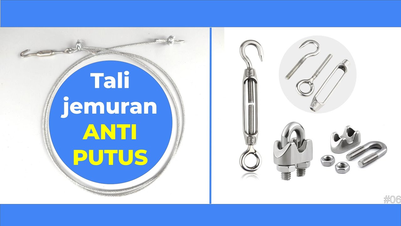 Membuat tali jemuran kokoh, anti putus dan dijamin awet