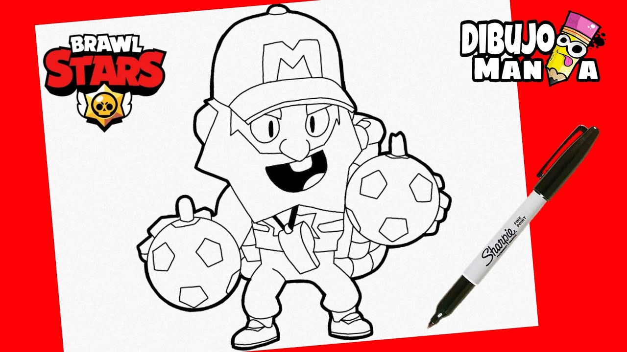 COMO DIBUJAR A COACH MIKE DE BRAWL STARS | DIBUJOS DE BRAWL STARS | how to draw coach mike