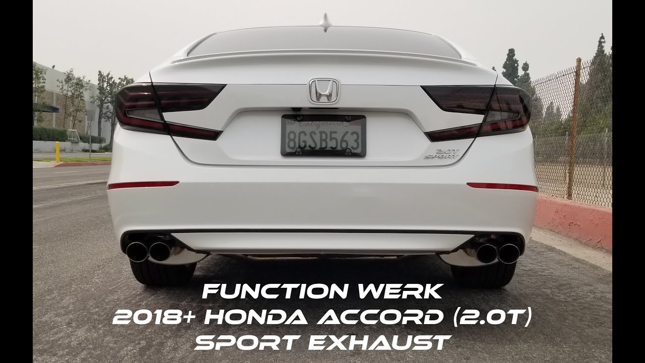 Function Werk Sport Exhaust System for 2018+ Honda Accord (2.0T) (10th Gen)