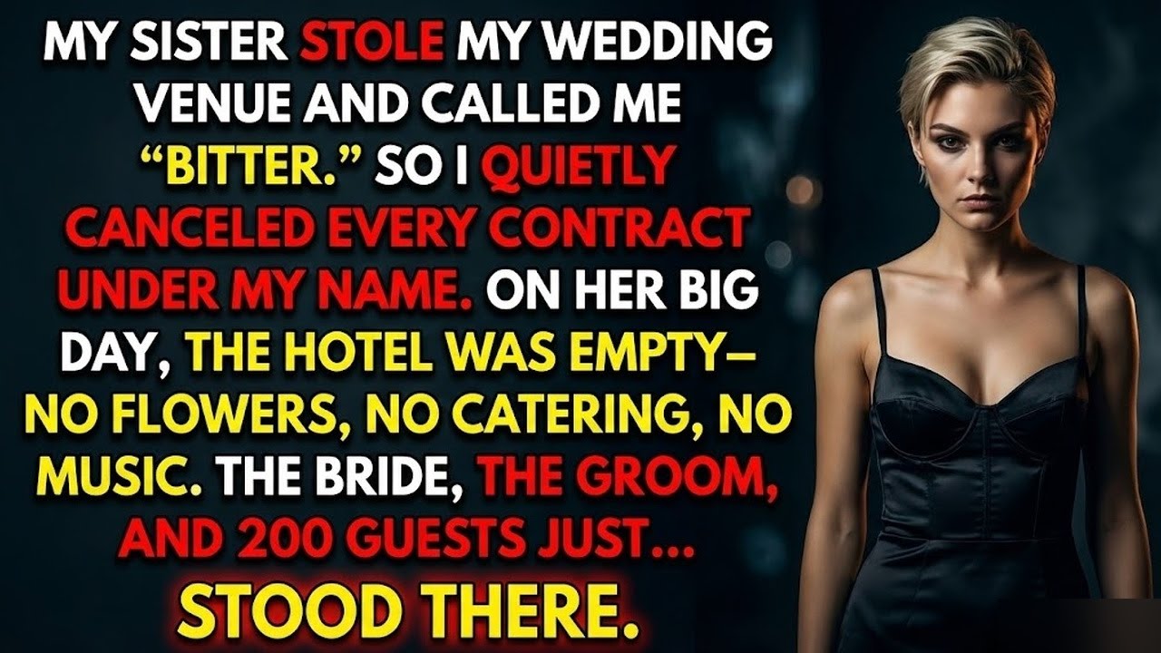 My Sister Stole My Wedding Venue and Called Me “Bitter” — So I Canceled Every Service…