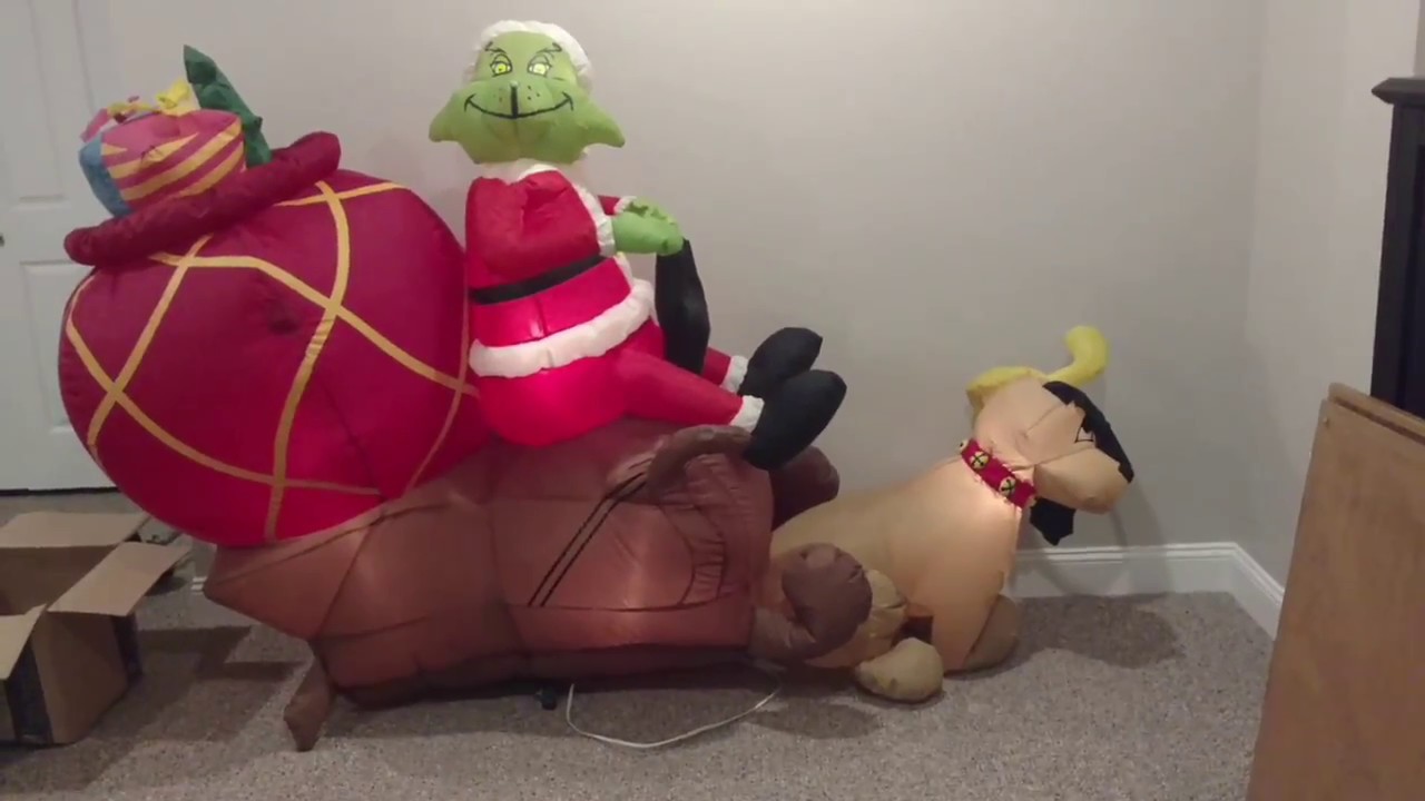 Gemmy Airblown 8ft Grinch Sleigh Inflatable Review